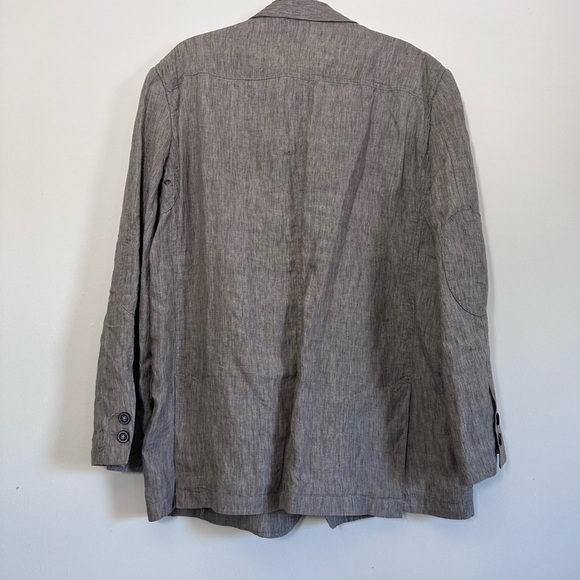 Joseph abboud 100% Linen sport coat 2 button blazer Tan Birdsey size XL NWT - Picture 14 of 16